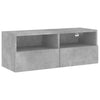 Betongraue TV-Wandschränke Iuven 80x30x30cm (Holz)