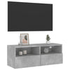 Betongraue TV-Wandschränke Iuven 80x30x30cm (Holz)