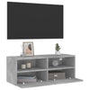 Betongraue TV-Wandschränke Iuven 80x30x30cm (Holz)