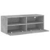Betongraue TV-Wandschränke Iuven 80x30x30cm (Holz)