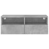 Betongraue TV-Wandschränke Iuven 80x30x30cm (Holz)