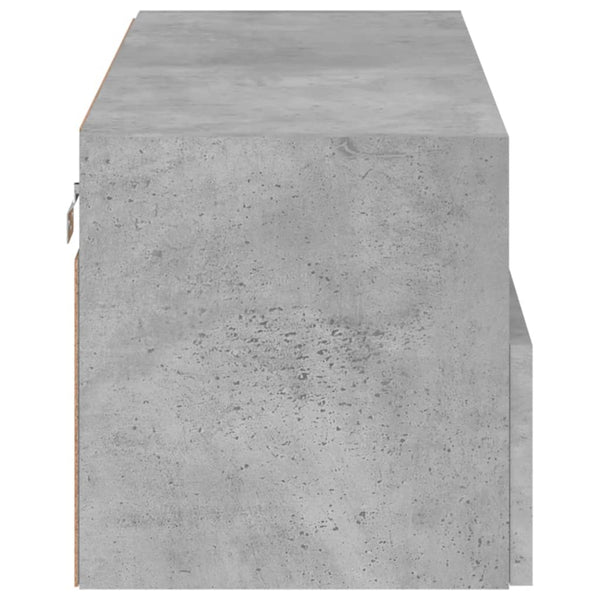 Betongraue TV-Wandschränke Iuven 80x30x30cm (Holz)