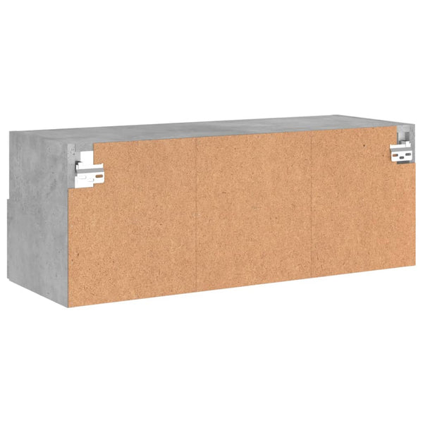 Betongraue TV-Wandschränke Iuven 80x30x30cm (Holz)