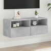 Betongraue TV-Wandschränke Iuven 80x30x30cm (Holz)