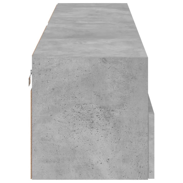 Betongraue TV-Wandschränke Iuven 80x30x30cm (2 Stück Holz)