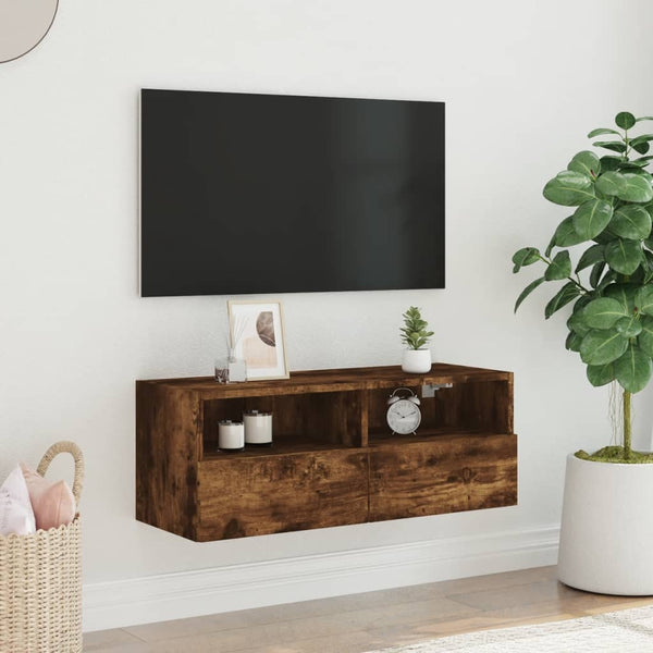 Savutammi tv-seinäkaappi Iuven 80x30x30cm (puinen)