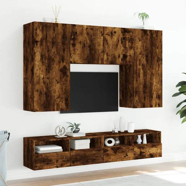 Savutammi tv-seinäkaappi Iuven 80x30x30cm (puinen)