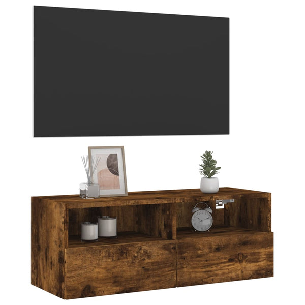 Savutammi tv-seinäkaappi Iuven 80x30x30cm (puinen)