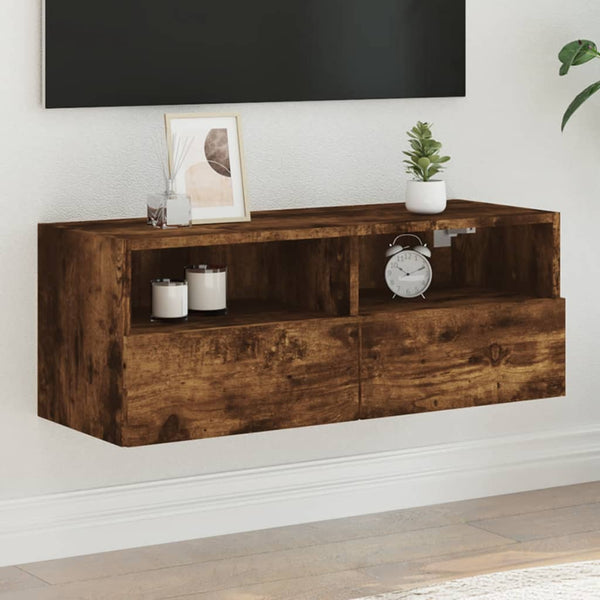 Savutammi tv-seinäkaappi Iuven 80x30x30cm (puinen)