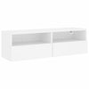 Weißer TV-Wandschrank Iuven 100x30x30cm (Holz)