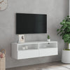 Weißer TV-Wandschrank Iuven 100x30x30cm (Holz)