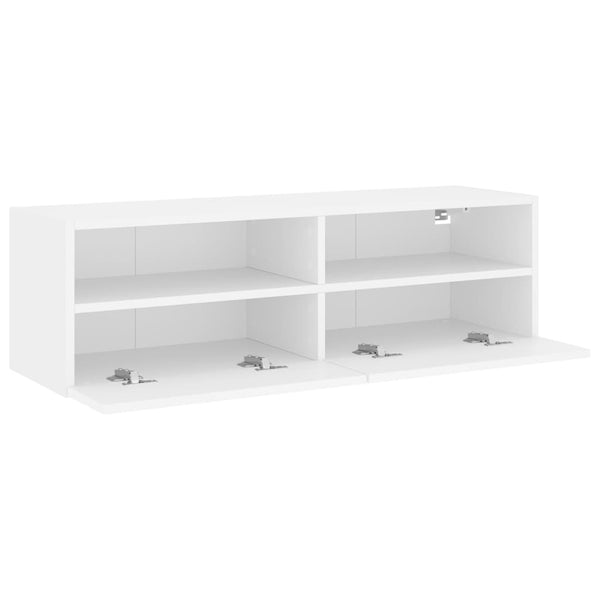 Weißer TV-Wandschrank Iuven 100x30x30cm (Holz)