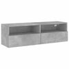 TV-Wandschrank Iuven 100x30x30cm Betongrau (Holz)