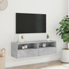 TV-Wandschrank Iuven 100x30x30cm Betongrau (Holz)