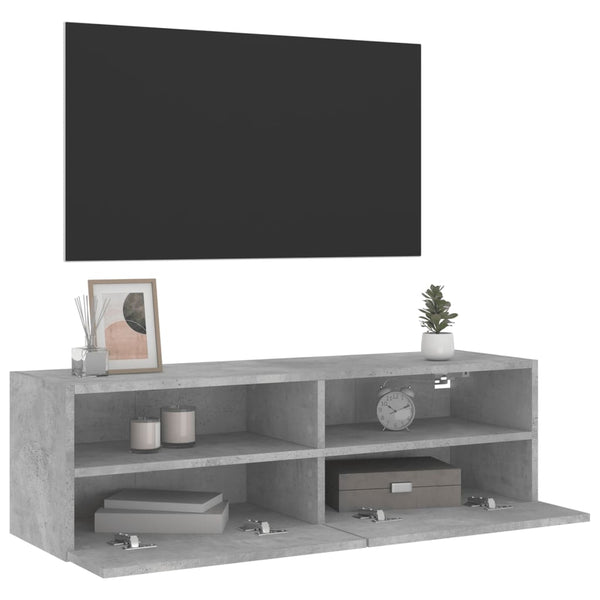 TV-Wandschrank Iuven 100x30x30cm Betongrau (Holz)