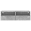 TV-Wandschrank Iuven 100x30x30cm Betongrau (Holz)