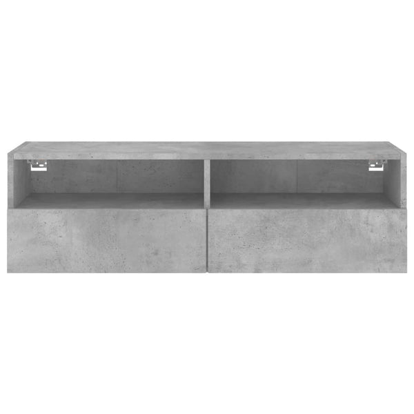 TV-Wandschrank Iuven 100x30x30cm Betongrau (Holz)
