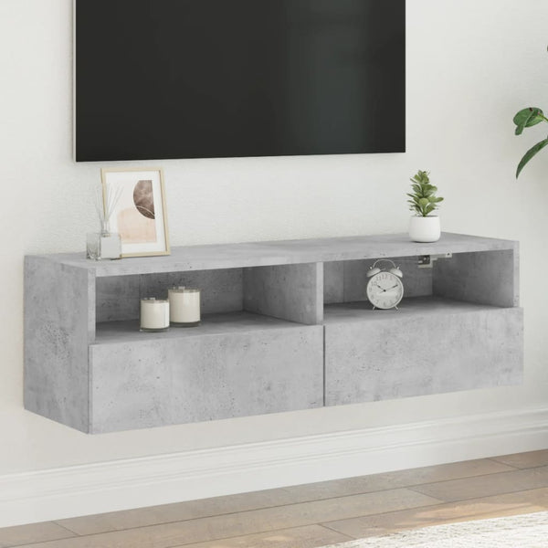 TV-Wandschrank Iuven 100x30x30cm Betongrau (Holz)