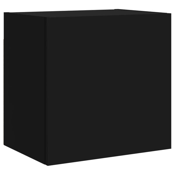 Schwarze TV-Wandschränke Proca 40,5x30x40cm (2 Stück, Holz)