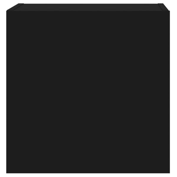 Schwarze TV-Wandschränke Proca 40,5x30x40cm (2 Stück, Holz)