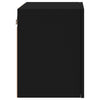 Schwarze TV-Wandschränke Proca 40,5x30x40cm (2 Stück, Holz)