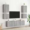Grauer TV-Wandschrank Proca 40,5x30x40cm (Holz)