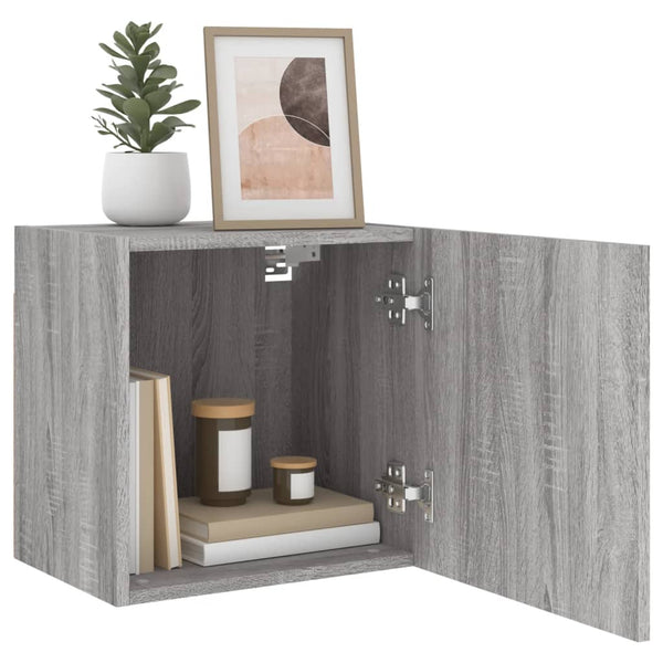 Grauer TV-Wandschrank Proca 40,5x30x40cm (Holz)
