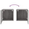 Grauer TV-Wandschrank Proca 40,5x30x40cm (Holz)
