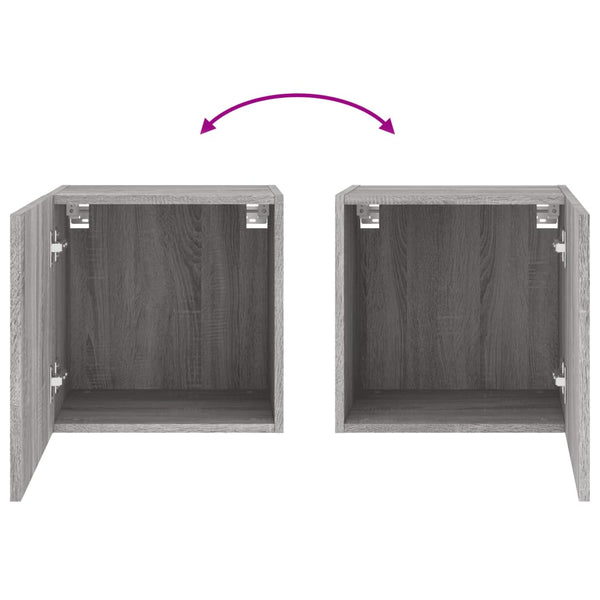 Grauer TV-Wandschrank Proca 40,5x30x40cm (Holz)