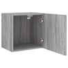Graue TV-Wandschränke Proca 40,5x30x40cm (2 Stk., Sonoma, Holz)