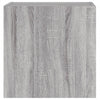 Graue TV-Wandschränke Proca 40,5x30x40cm (2 Stk., Sonoma, Holz)