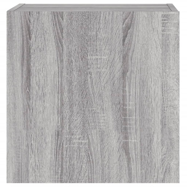 Graue TV-Wandschränke Proca 40,5x30x40cm (2 Stk., Sonoma, Holz)