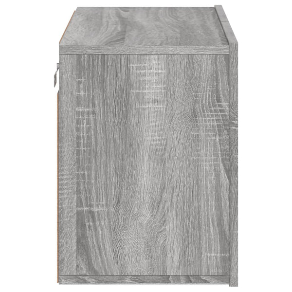 Harmaa tv-kaappi seinäkiinnitettävä Kincsnicom 60x30x41cm
