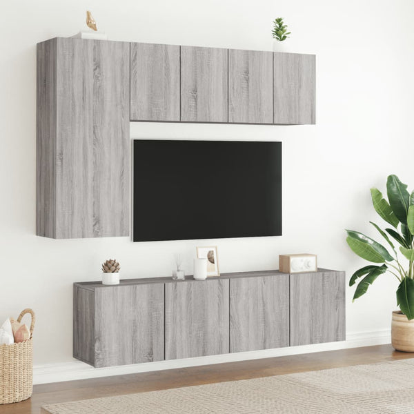 Harmaa tv-kaappi seinäkiinnitettävä Kincsnicom 60x30x41cm