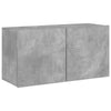 TV-Schrank Betongrau wandmontiert Kincsnicom 80x30x41cm