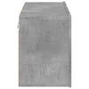 TV-Schrank Betongrau wandmontiert Kincsnicom 80x30x41cm