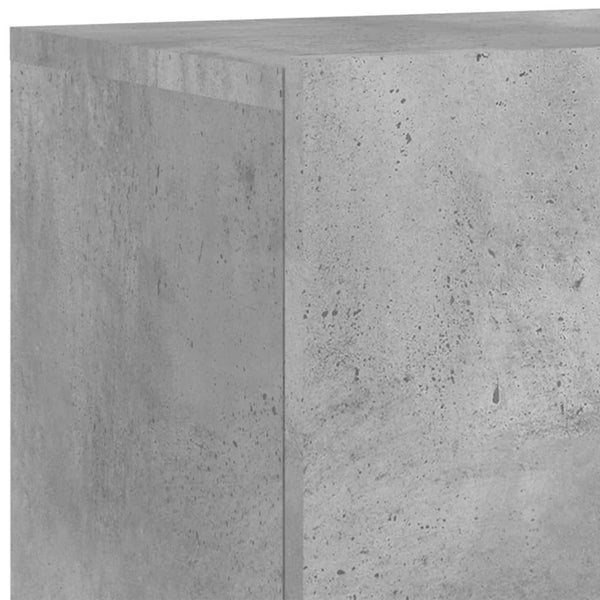 TV-Schrank Betongrau wandmontiert Kincsnicom 80x30x41cm