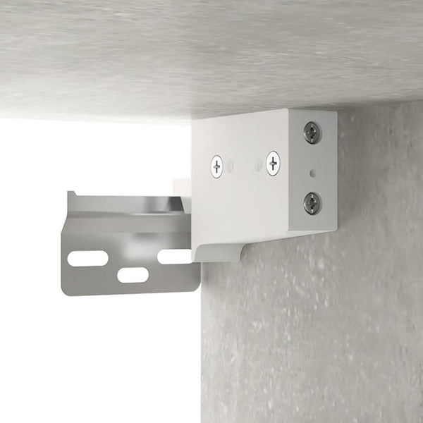 TV-Schrank Betongrau wandmontiert Kincsnicom 80x30x41cm