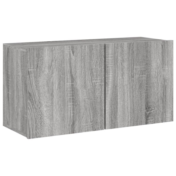 Harmaa tv-kaappi seinäkiinnitettävä Kincsnicom 80x30x41cm