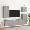 Grauer TV-Schrank zur Wandmontage Kincsnicom 80x30x41cm (2 Stück)