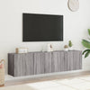 Grauer TV-Schrank zur Wandmontage Kincsnicom 80x30x41cm (2 Stück)