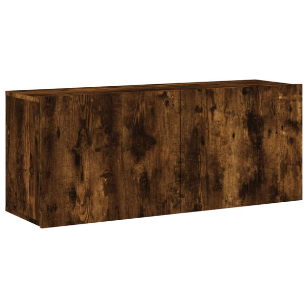 TV-Schrank Räuchereiche Kincsnicom 100x30x41cm (wandmontierbar)