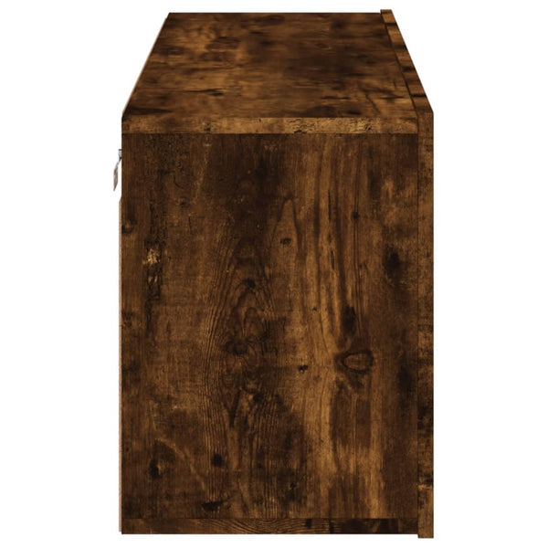 TV-Schrank Räuchereiche Kincsnicom 100x30x41cm (wandmontierbar)