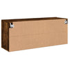 TV-Schrank Räuchereiche Kincsnicom 100x30x41cm (wandmontierbar)