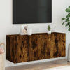 TV-Schrank Räuchereiche Kincsnicom 100x30x41cm (wandmontierbar)