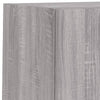 Grauer TV-Schrank Misu 30,5x30x60cm (mit LED-Beleuchtung Sonoma)