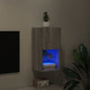 Grauer TV-Schrank Misu 30,5x30x60cm (mit LED-Beleuchtung Sonoma)