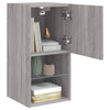 Grauer TV-Schrank Misu 30,5x30x60cm (mit LED-Beleuchtung Sonoma)