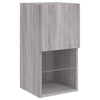 Grauer TV-Schrank Misu 30,5x30x60cm (mit LED-Beleuchtung Sonoma)