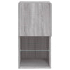 Grauer TV-Schrank Misu 30,5x30x60cm (mit LED-Beleuchtung Sonoma)